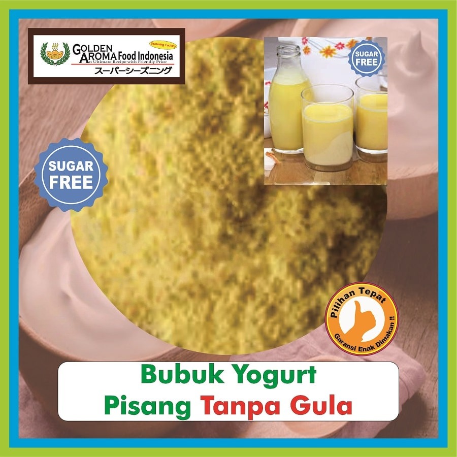 Bubuk Minuman Yogurt Pisang Drink Powder Serbuk Banana Yoghurt Instan Serbaguna Halal