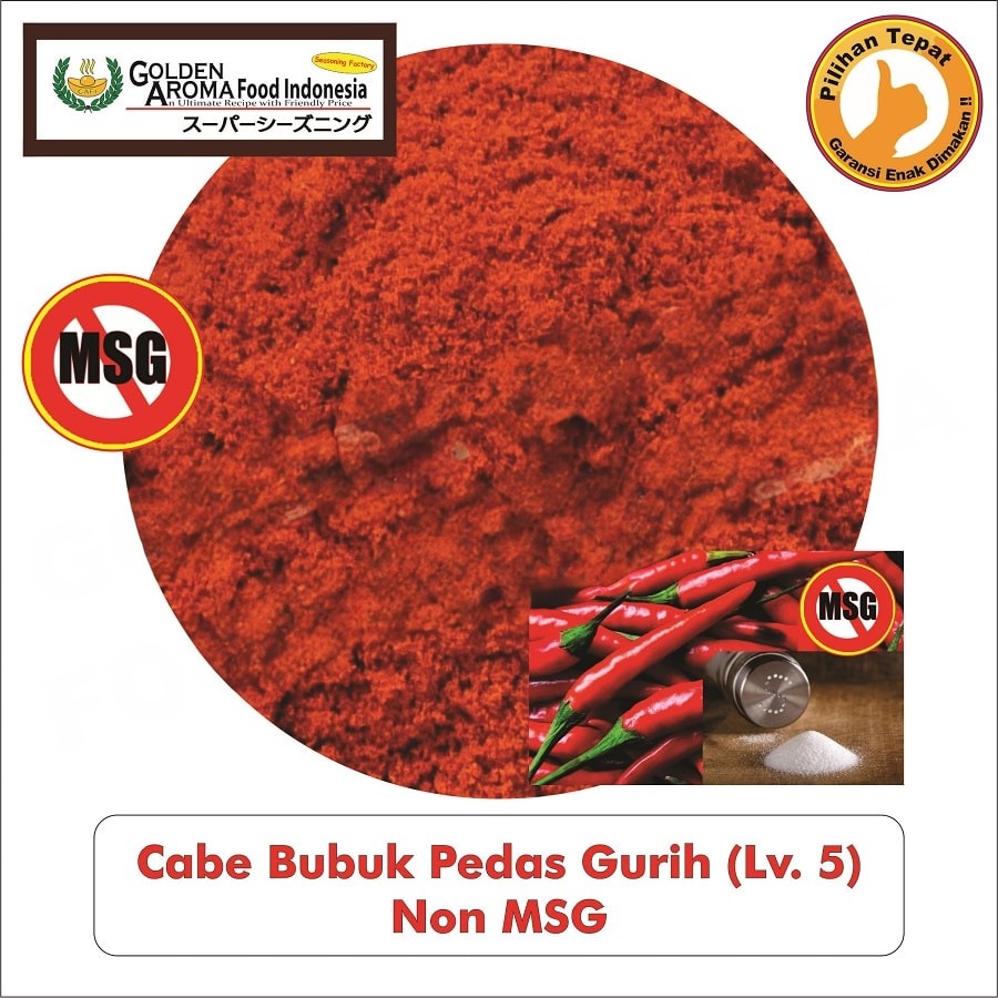 Bubuk Cabe Pedas Gurih Level 5 Chili Powder Bumbu Masak Serbaguna Instan Sebaguna Halal