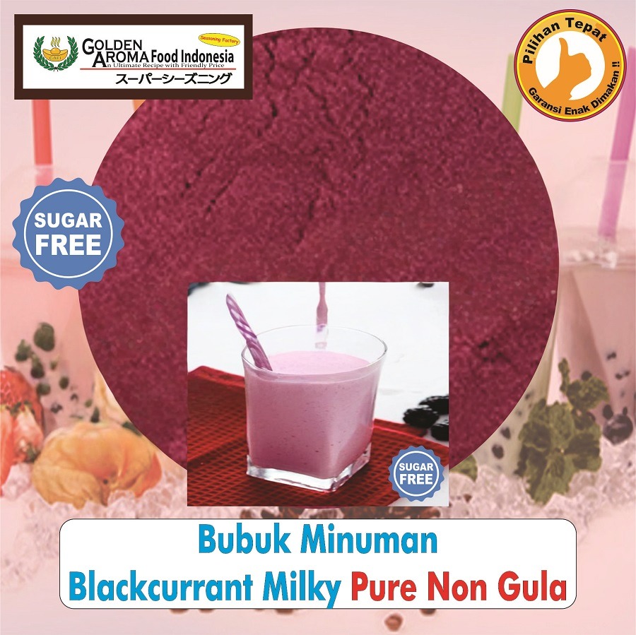 Bubuk Minuman Blackcurrant Drink Powder Black current Serbuk Instan Sebaguna Halal