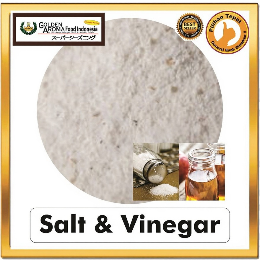Bubuk Tabur Salt and Vinegar Seasoning Powder Garam Cuka Bumbu Masak Instan Sebaguna Halal