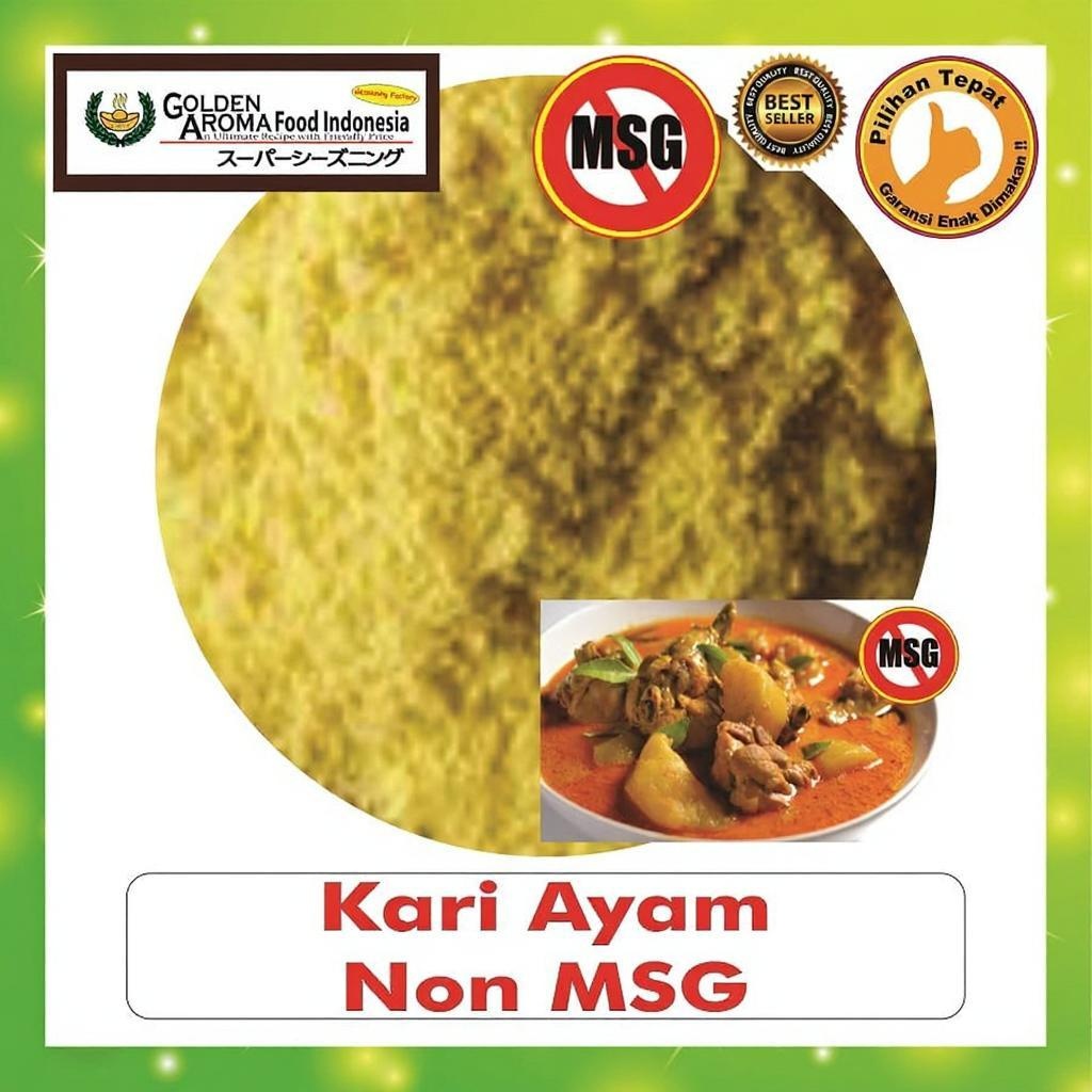 Bubuk Tabur Kari Ayam Seasoning Powder Bumbu Instan Sebaguna Halal