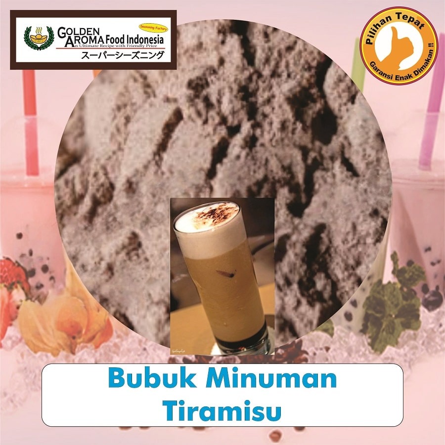 Bubuk Minuman Tiramisu Powder Drink Serbuk Instan Tiramisu Sebaguna Halal