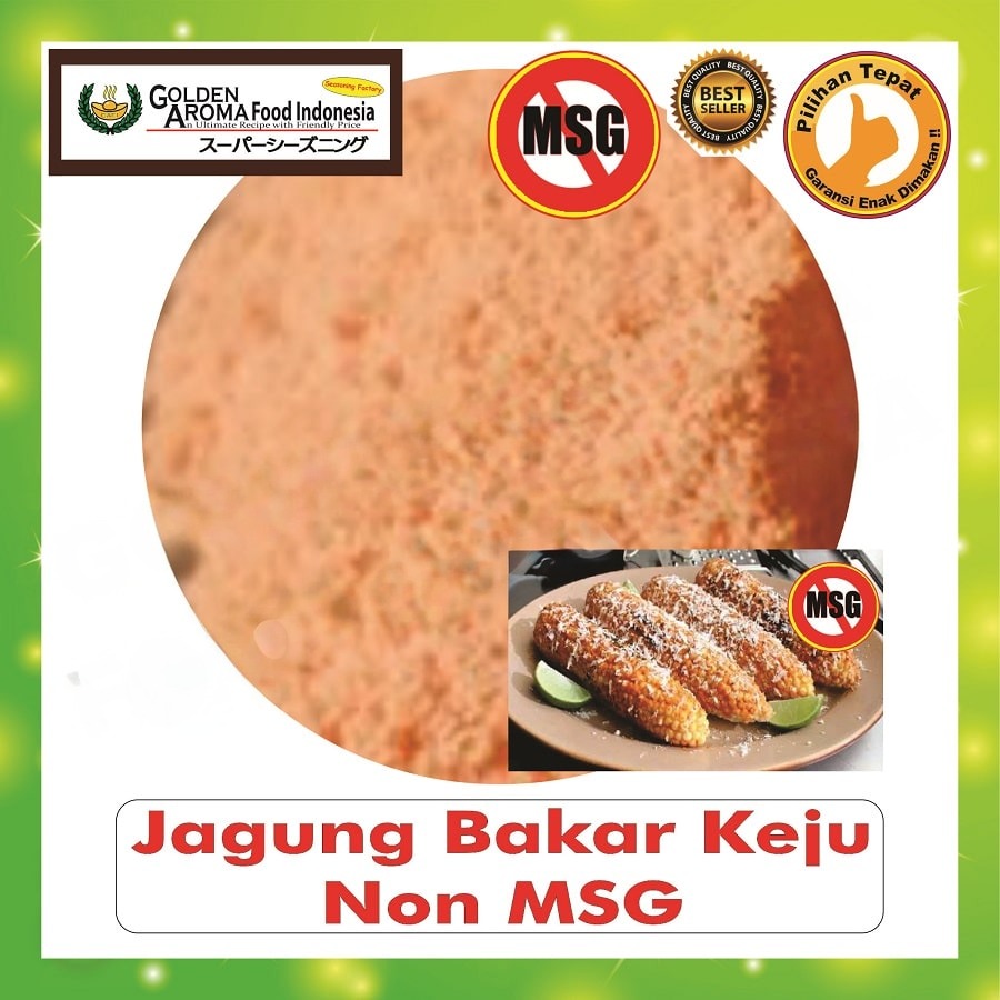Bubuk Tabur Jagung Bakar Keju Seasoning Powder Bumbu Masak Instan Sebaguna Halal