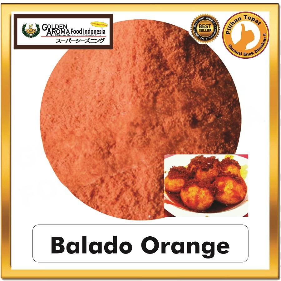 Bubuk Tabur Balado Orange Seasoning Powder Bumbu Masak Instan Sebaguna Halal