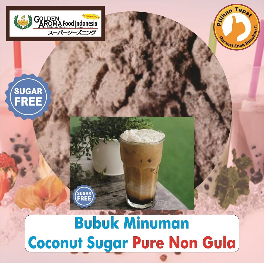 Bubuk Minuman Gula Aren, Coconut Sugar Drink Powder Serbuk Instan Serbaguna Halal