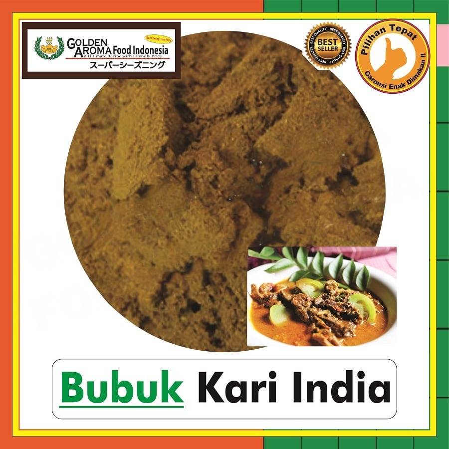 Bubuk Rempah Kari India Spice Powder Indian Curry Bumbu Masak Serbaguna Instan Sebaguna Halal