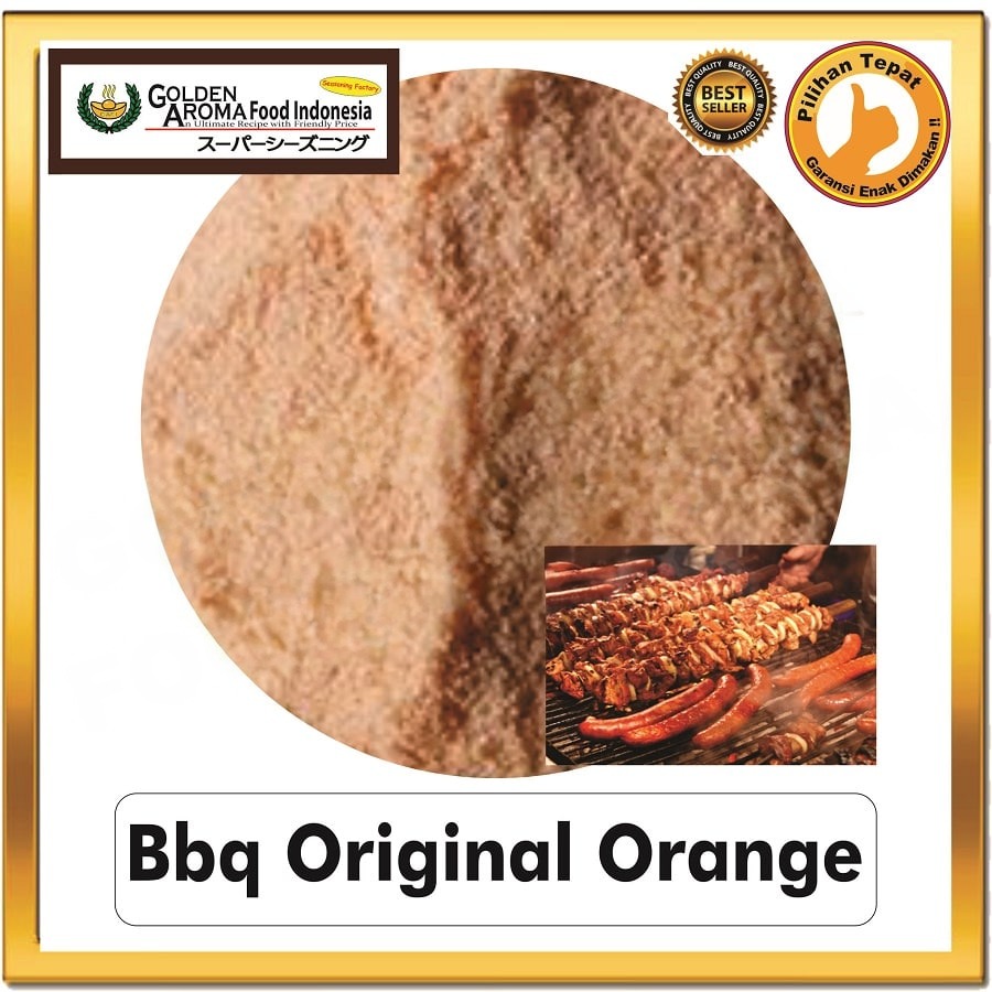 Bubuk Tabur BBQ Original Orange Seasoning Powder Barbeque Bumbu Masak Instan Sebaguna Halal