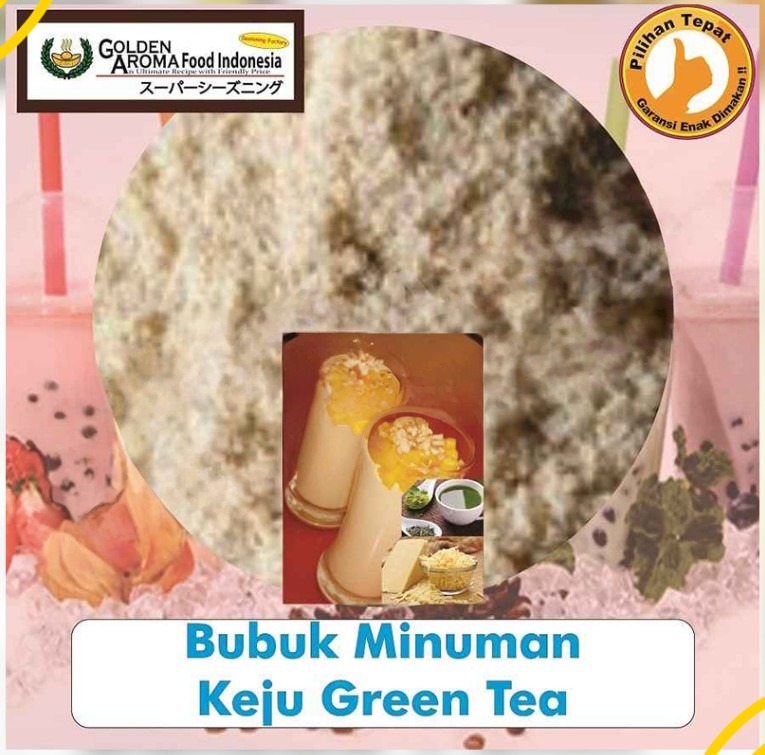 Bubuk Minuman Keju Green Tea Drink Powder Serbuk Instan Serbaguna Halal