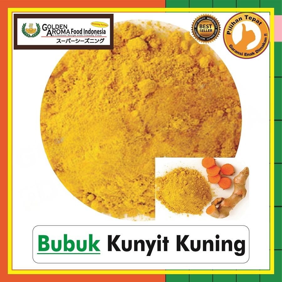 Bubuk Kunyit KuningTabur Yellow Turmeric Powder Bumbu Rempah Murni Instan Serbaguna Halal
