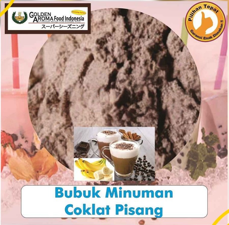Bubuk Minuman Coklat Pisang Drink Powder Serbuk Banana Chocolate Serbaguna Instan Sebaguna Halal
