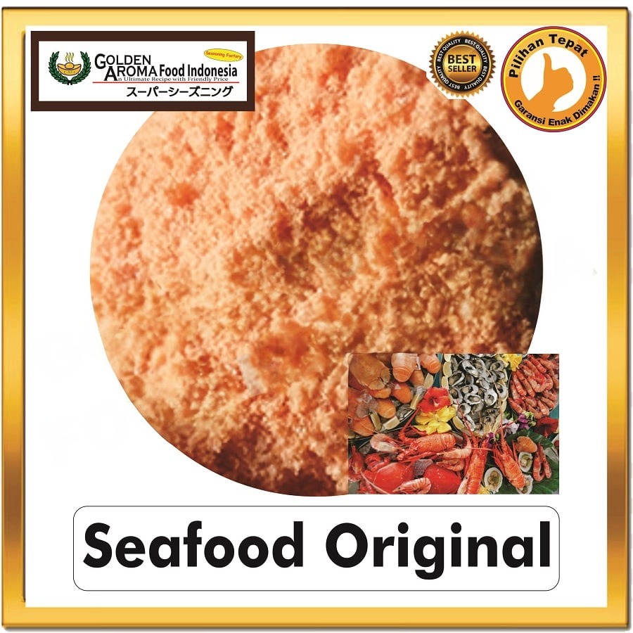 Bubuk Tabur Seafood Original Seasoning Powder Bumbu Masak Instan Sebaguna Halal
