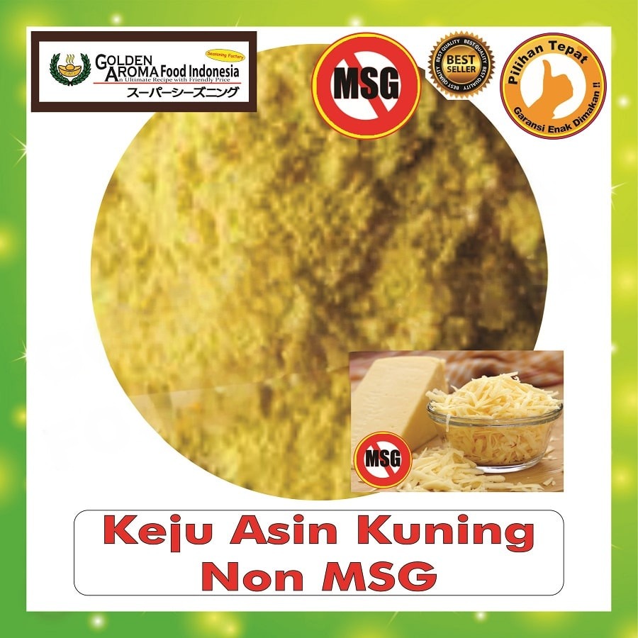 Bubuk Tabur Keju Asin Kuning Seasoning Powder Cheese Bumbu Masak Instan Sebaguna Halal