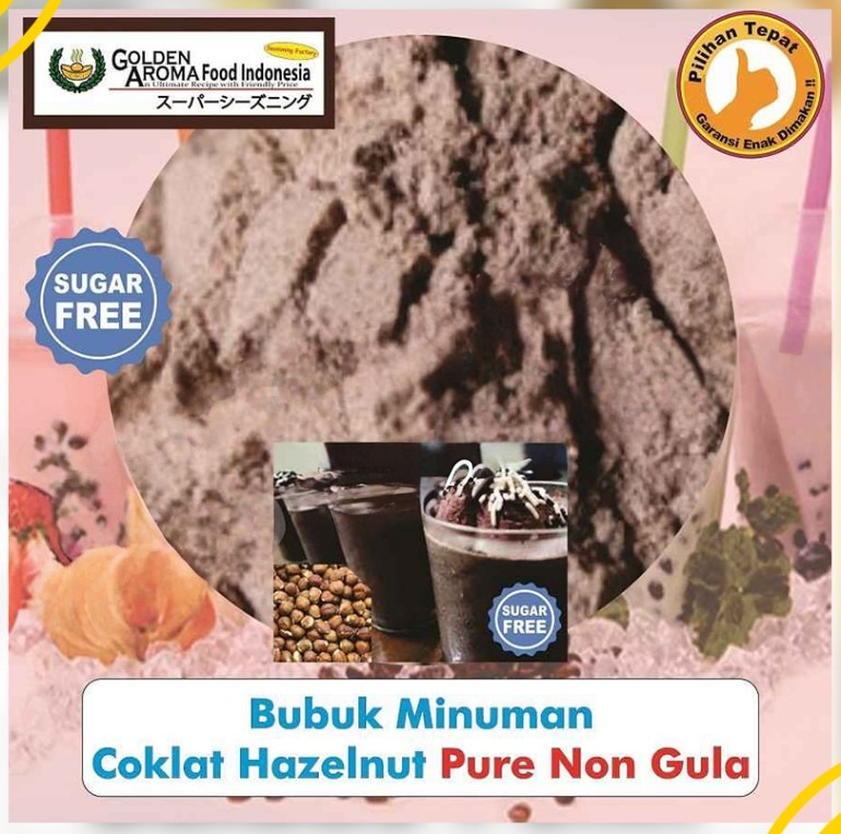 Bubuk Minuman Coklat Hazelnut Drink Powder Chocolate Serbuk siap seduh Instan Sebaguna Halal