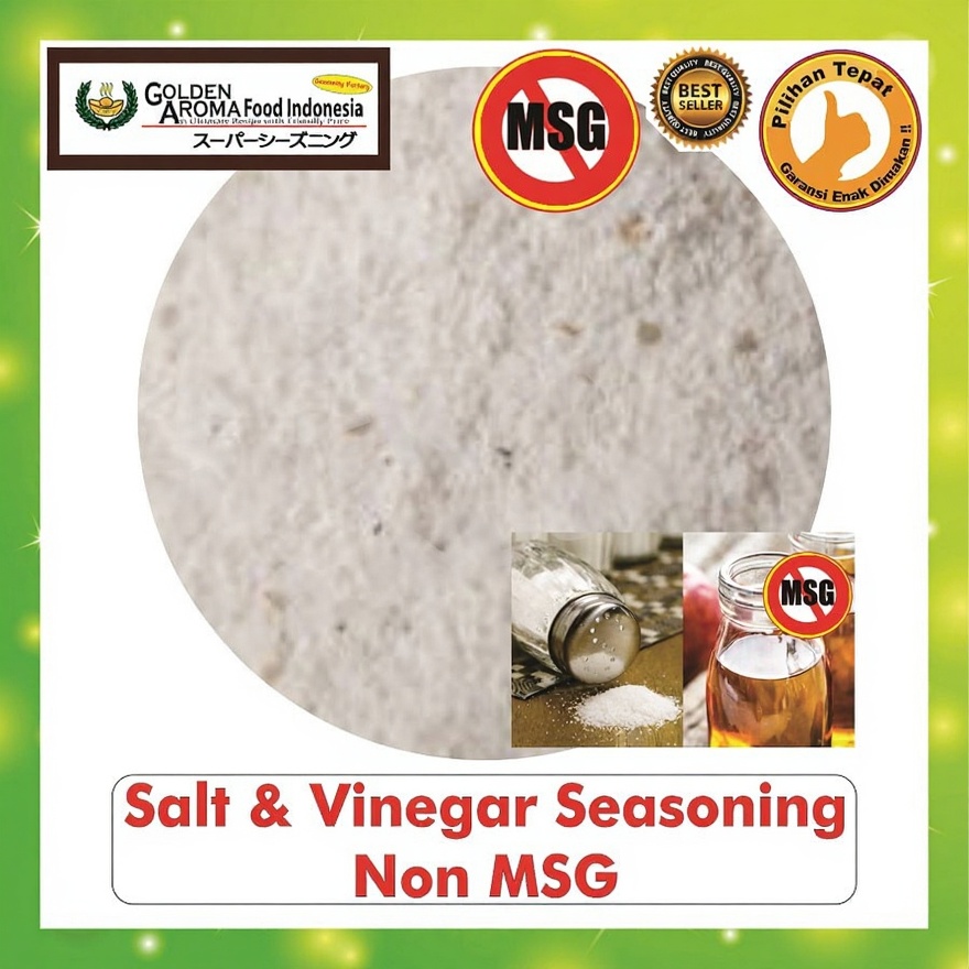 Bubuk Tabur Salt and Vinegar Seasoning Powder Garam Cuka Bumbu Masak Instan Sebaguna Halal