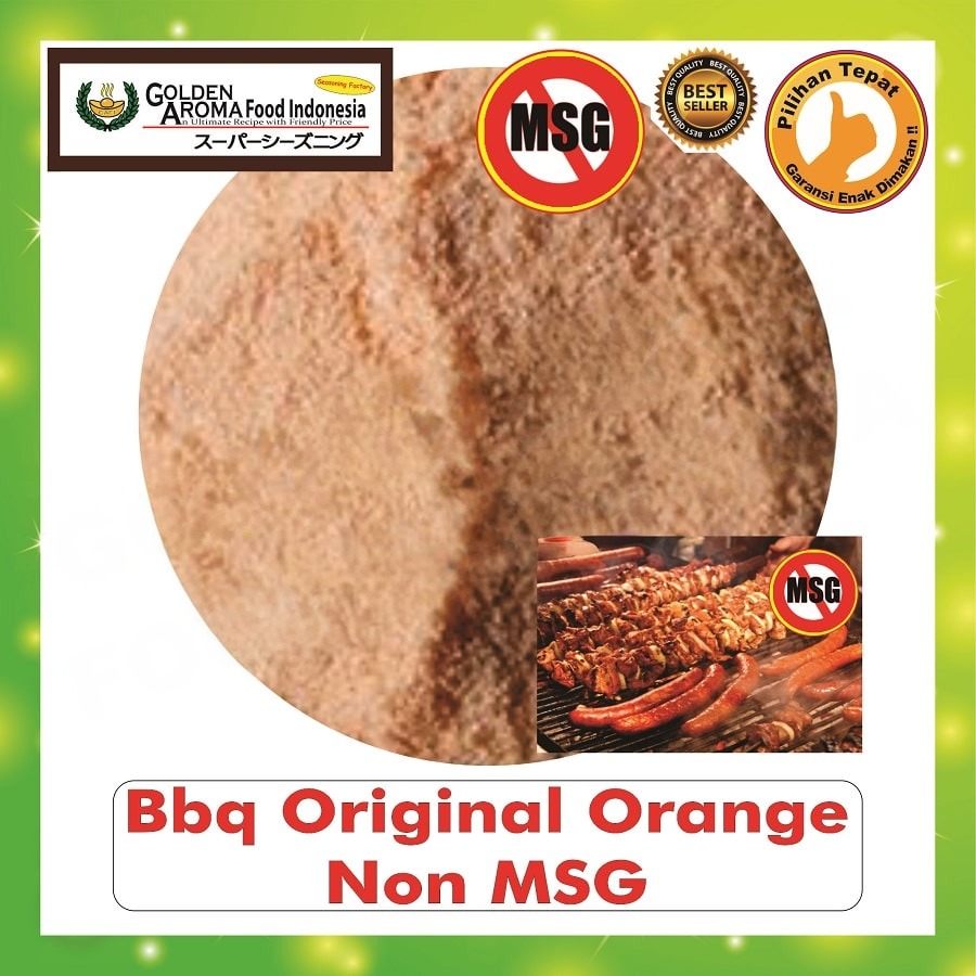 Bubuk Tabur BBQ Original Orange Seasoning Powder Barbeque Bumbu Masak Instan Sebaguna Halal