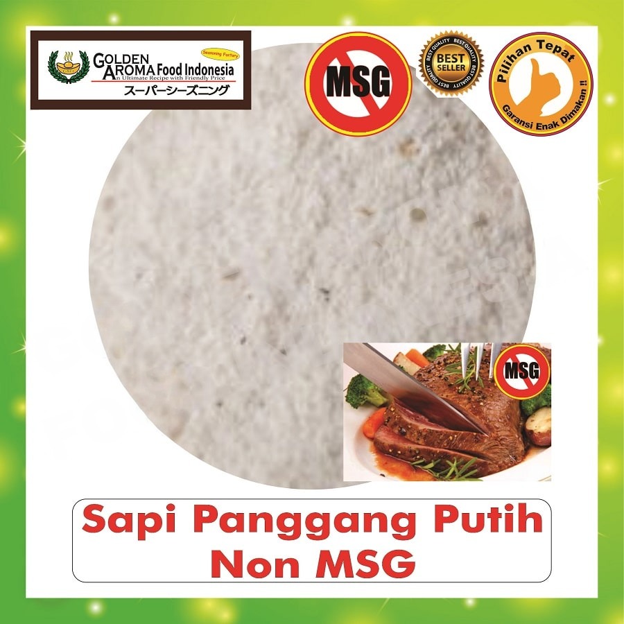 Bubuk Tabur Sapi Panggang Putih Seasoning Powder Bumbu Masak Instan Sebaguna Halal