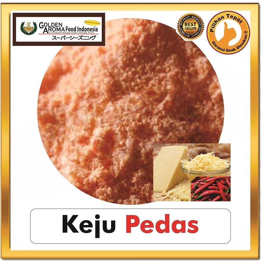 Bubuk Tabur Keju Pedas Seasoning Powder Cheese Bumbu Masak Instan Sebaguna Halal