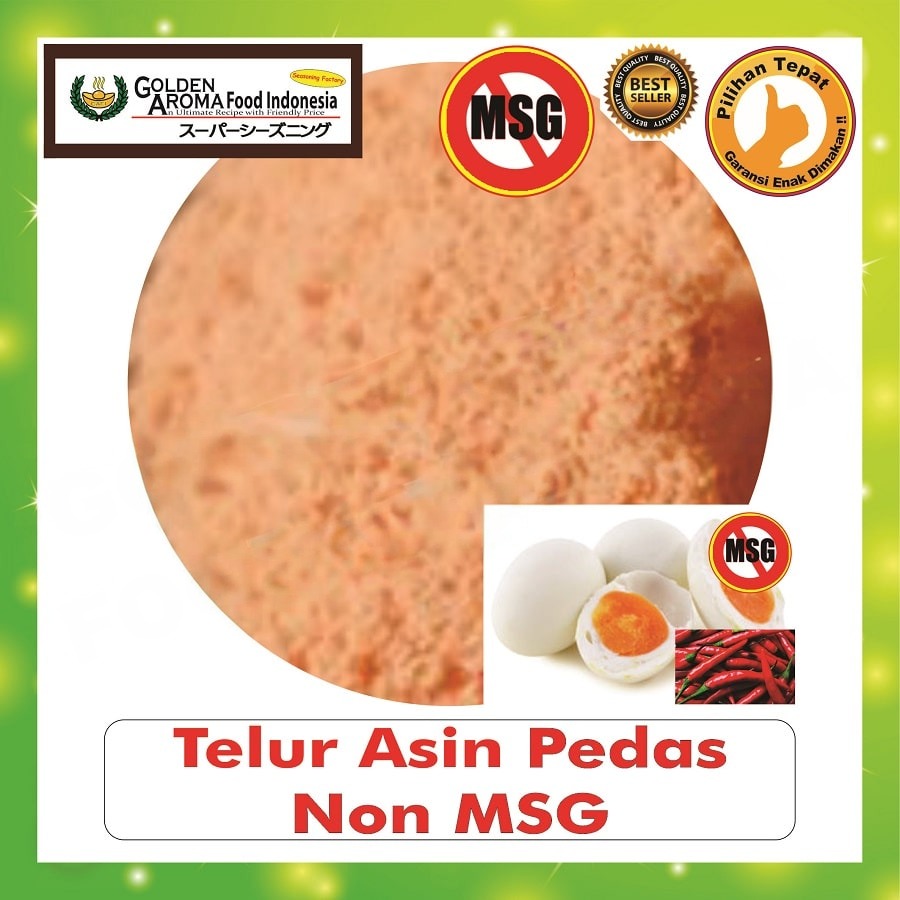 Bubuk Tabur Telur Asin Pedas Seasoning Powder Spicy Salted Egg Bumbu Masak Serbaguna Instan Sebaguna Halal