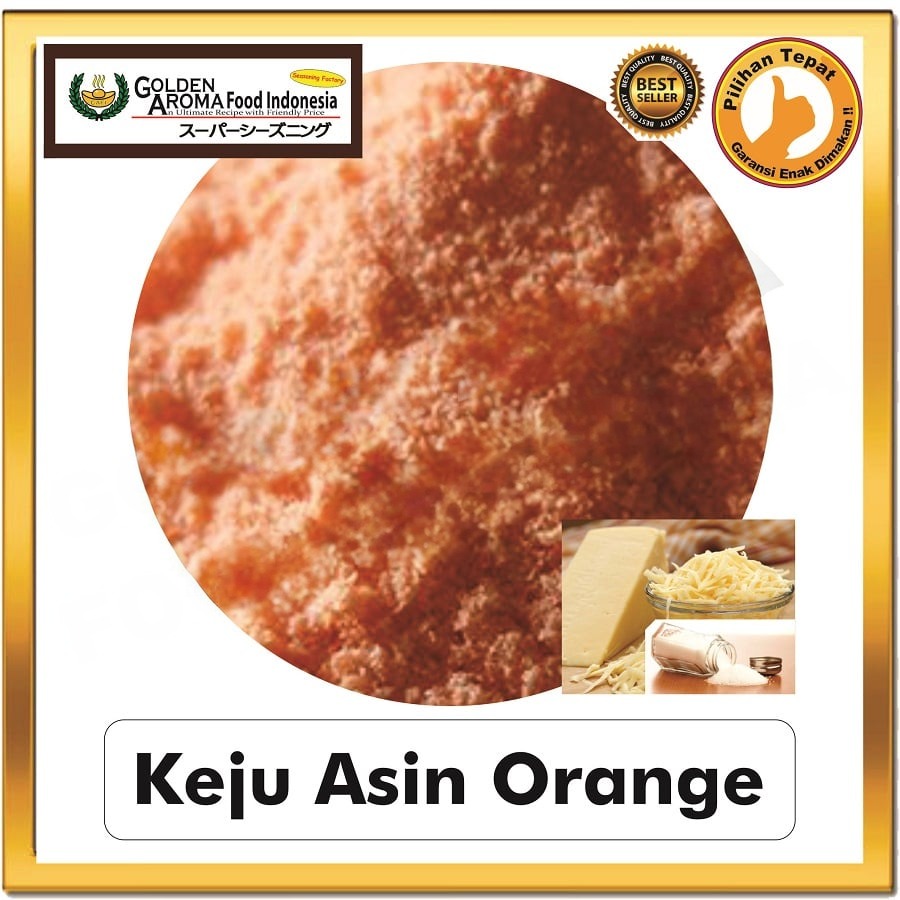 Bubuk Tabur Keju Asin Orange Seasoning Powder Cheese Bumbu Masak Instan Sebaguna Halal