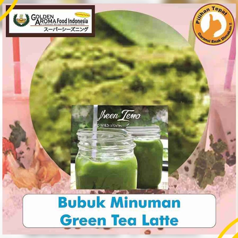 Bubuk Minuman Green Tea Latte Drink Powder Serbuk Instan Serbaguna Halal
