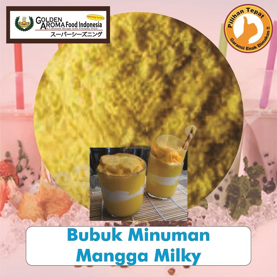 Bubuk Minuman Mangga Milky Drink Powder Mango Serbuk Minuman Serbaguna Instan Sebaguna Halal