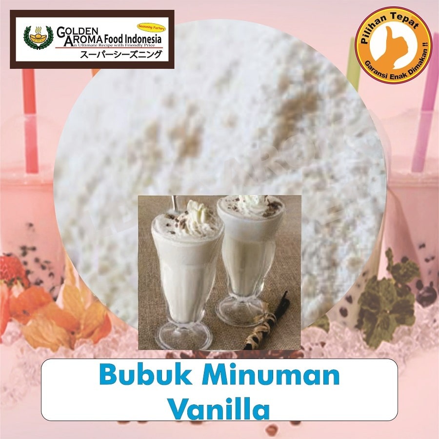Bubuk Minuman Vanila Drink Powder Serbuk Vanilla Serbaguna Instan Sebaguna Halal