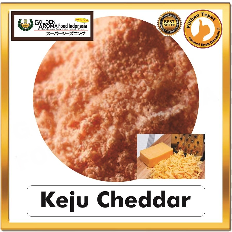 Bubuk Tabur Keju Cheddar Seasoning Powder Cheese Bumbu Masak Instan Sebaguna Halal