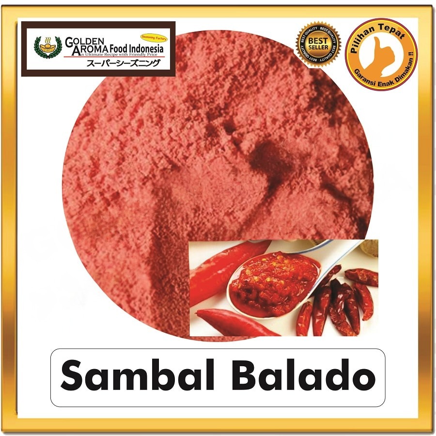 Bubuk Tabur Balado Pedas Seasoning Powder Pedas Bumbu Sambal Balado Masak Instan Sebaguna Halal