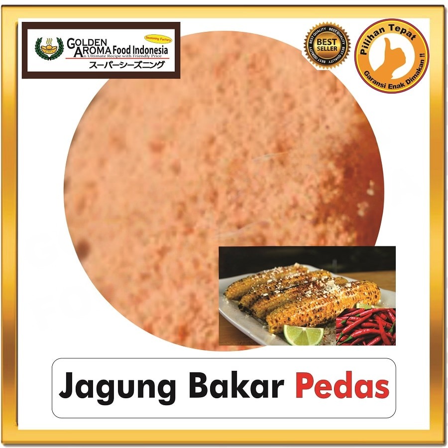 Bubuk Tabur Jagung Bakar Pedas Seasoning Powder Bumbu Instan Sebaguna Halal