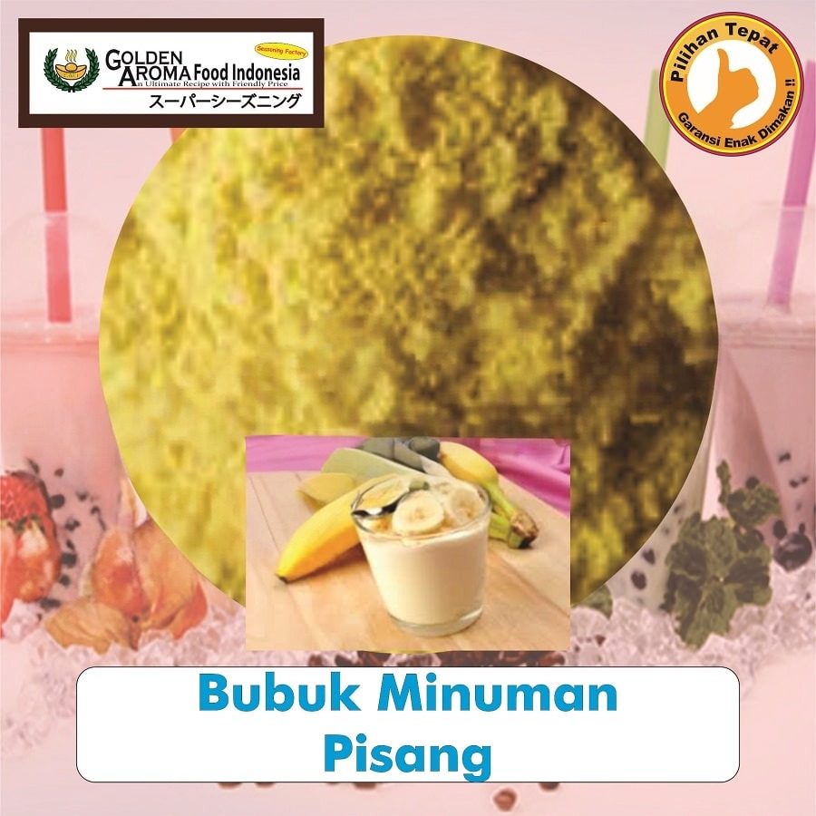 Bubuk Minuman Pisang Drink Powder Banana Serbuk Halal