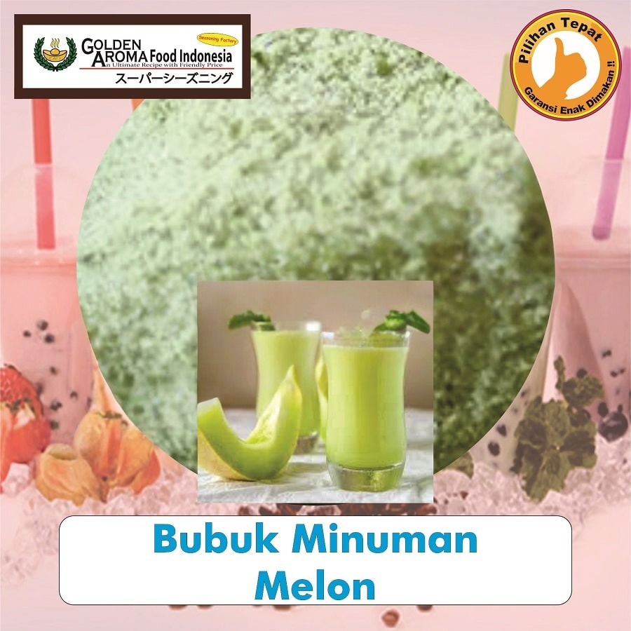Bubuk Minuman Melon Drink Powder Serbuk Honey Dew Serbaguna Instan Sebaguna Halal