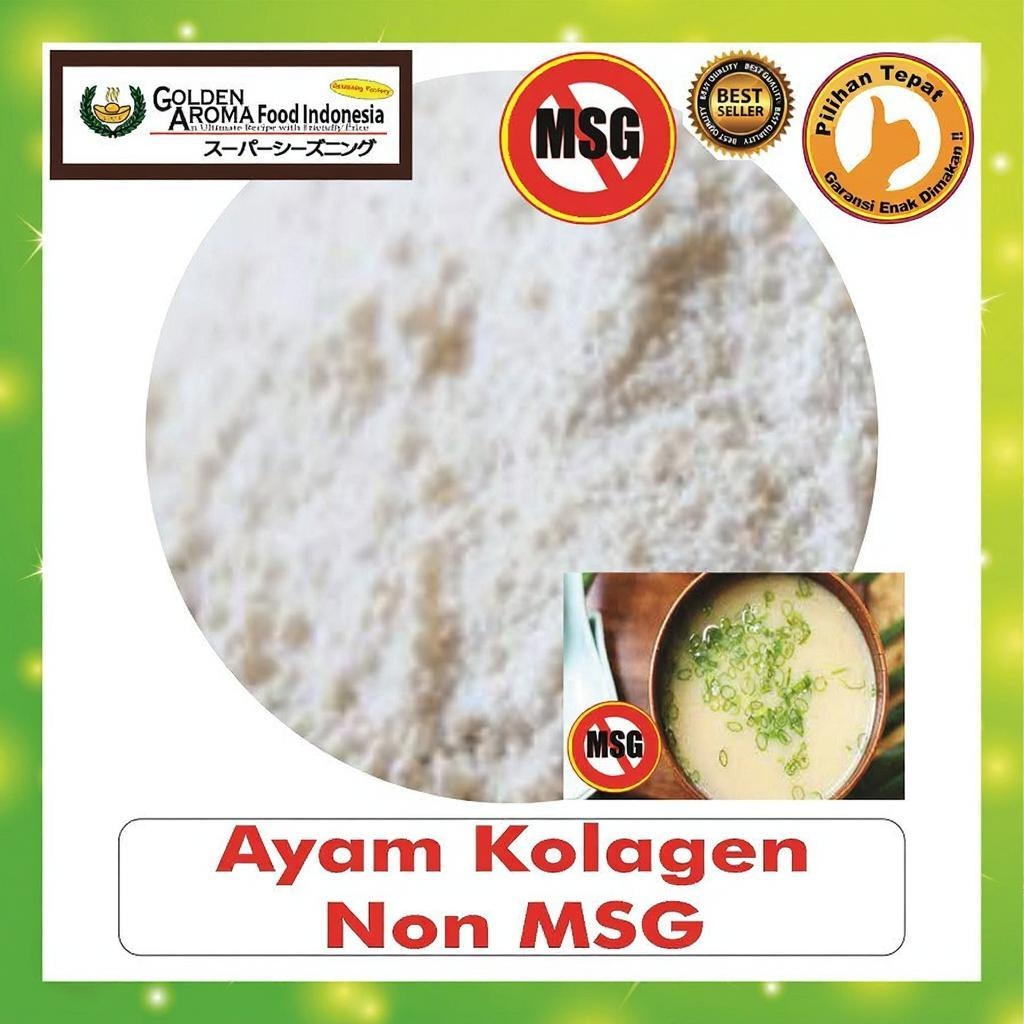 Bubuk Tabur Ayam Kolagen Seasoning Powder Bumbu Masak Instan Sebaguna Halal