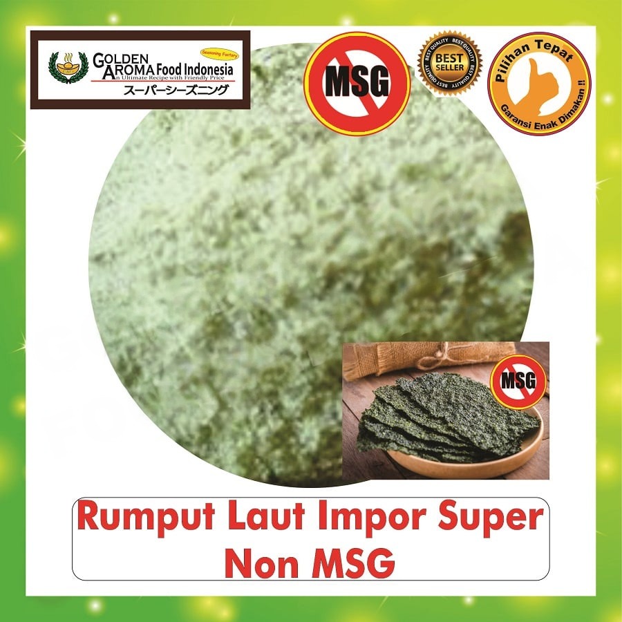 Bubuk Tabur Rumput Laut Super Seasoning Powder Nori Seaweed Bumbu Masak Serbaguna Instan Sebaguna Halal