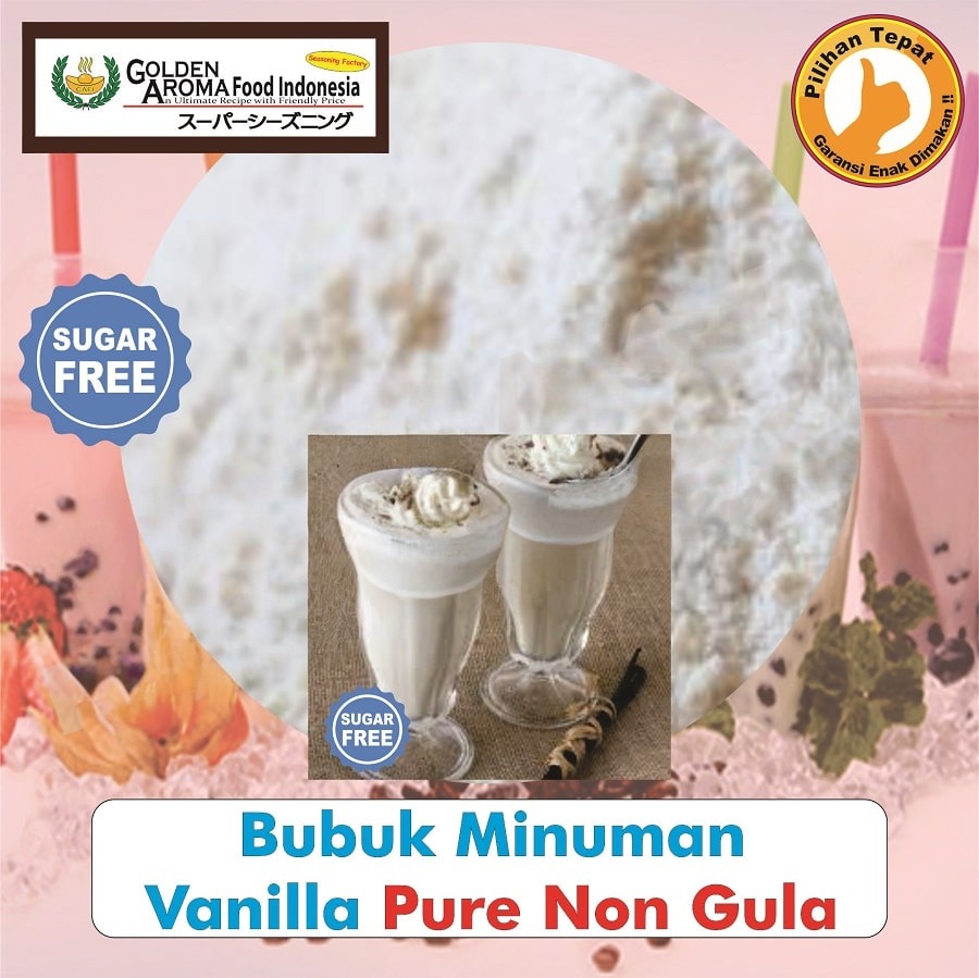 Bubuk Minuman Vanila Drink Powder Serbuk Vanilla Serbaguna Instan Sebaguna Halal
