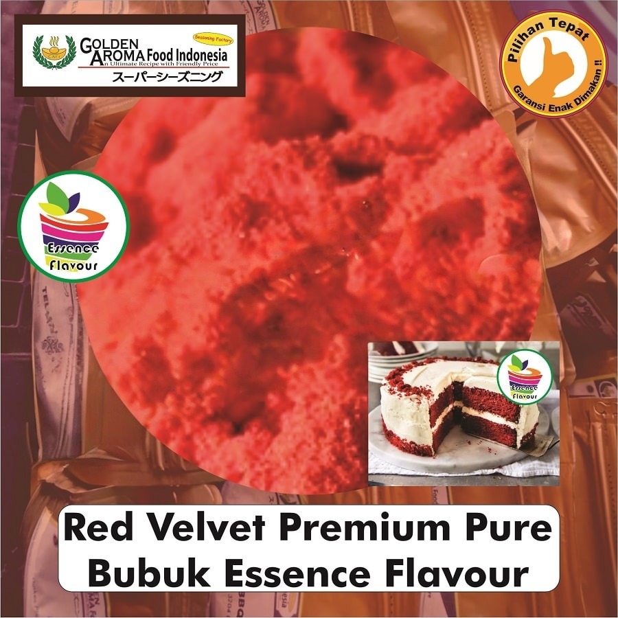 Bubuk Pure Red Velvet Premium Murni Essence Powder Flavour Masak Serbaguna Instan