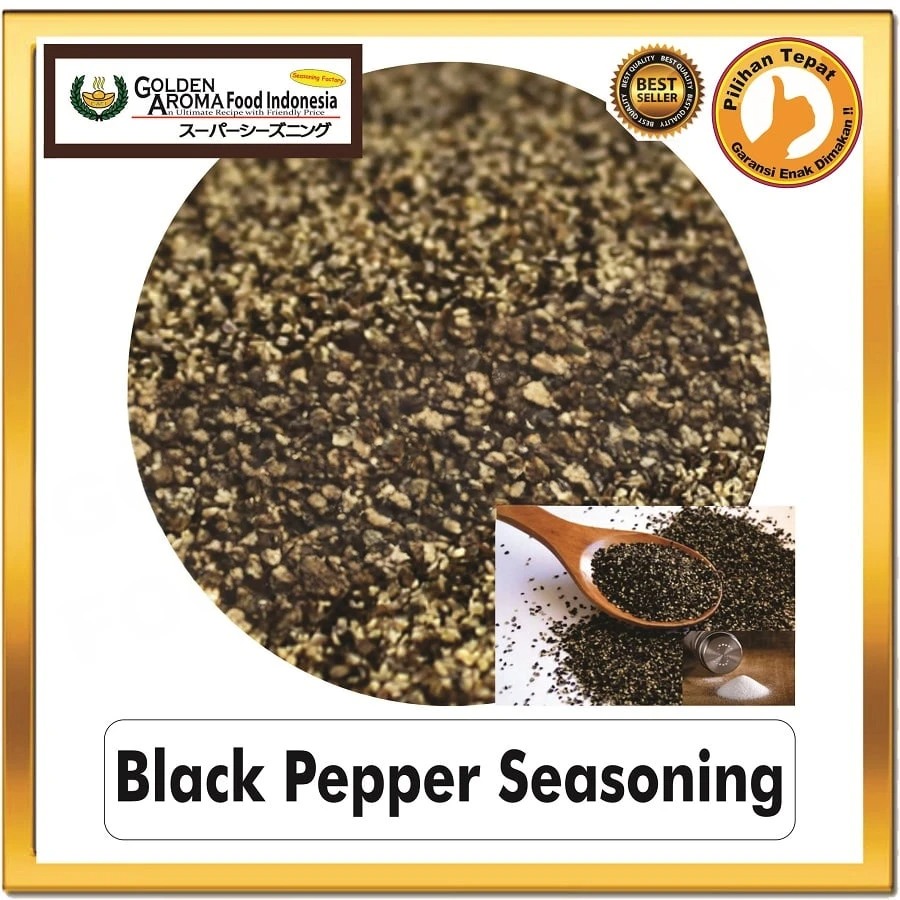 Bubuk Tabur Black Pepper Seasoning Powder Bumbu Instan Sebaguna Halal