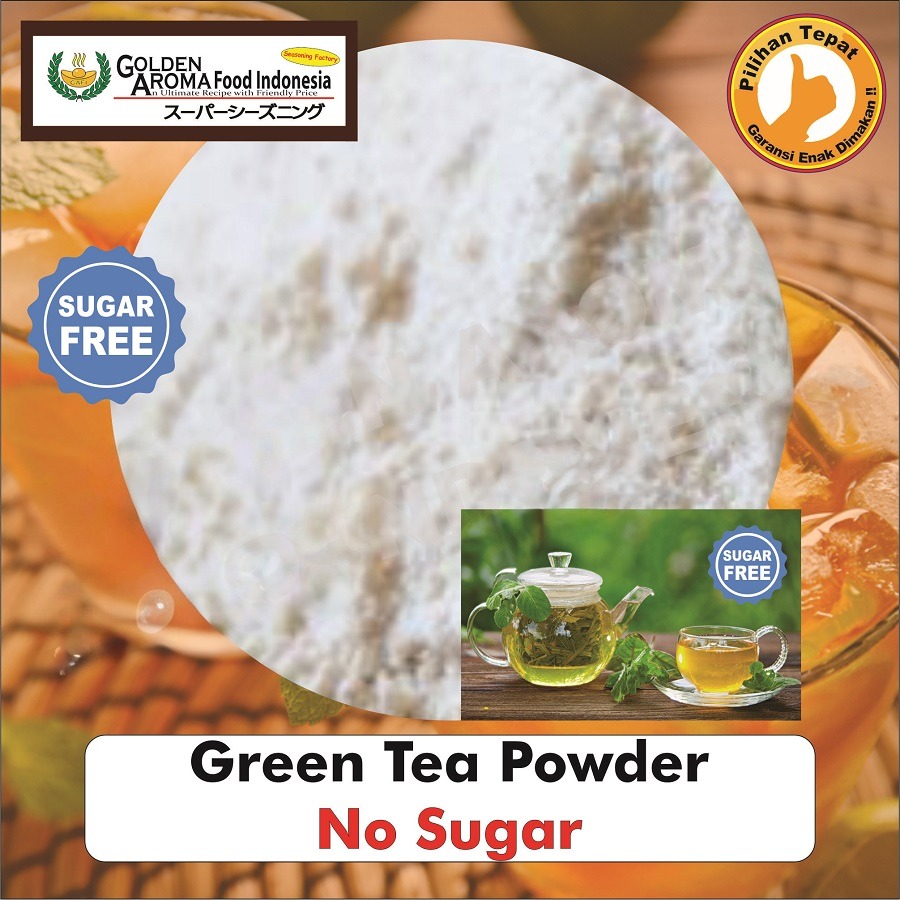 Bubuk Teh Hijau, Green Tea Powder Serbuk Minuman Serbaguna Instan Sebaguna Halal