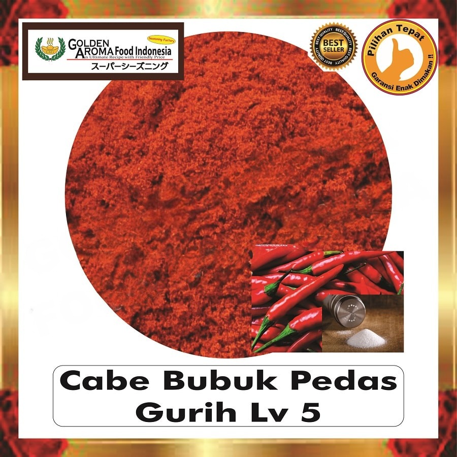 Bubuk Cabe Pedas Gurih Level 5 Chili Powder Bumbu Masak Serbaguna Instan Sebaguna Halal