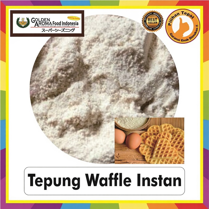 Tepung Waffle Premix Instan Kue Siap Pakai Enak Murah Halal