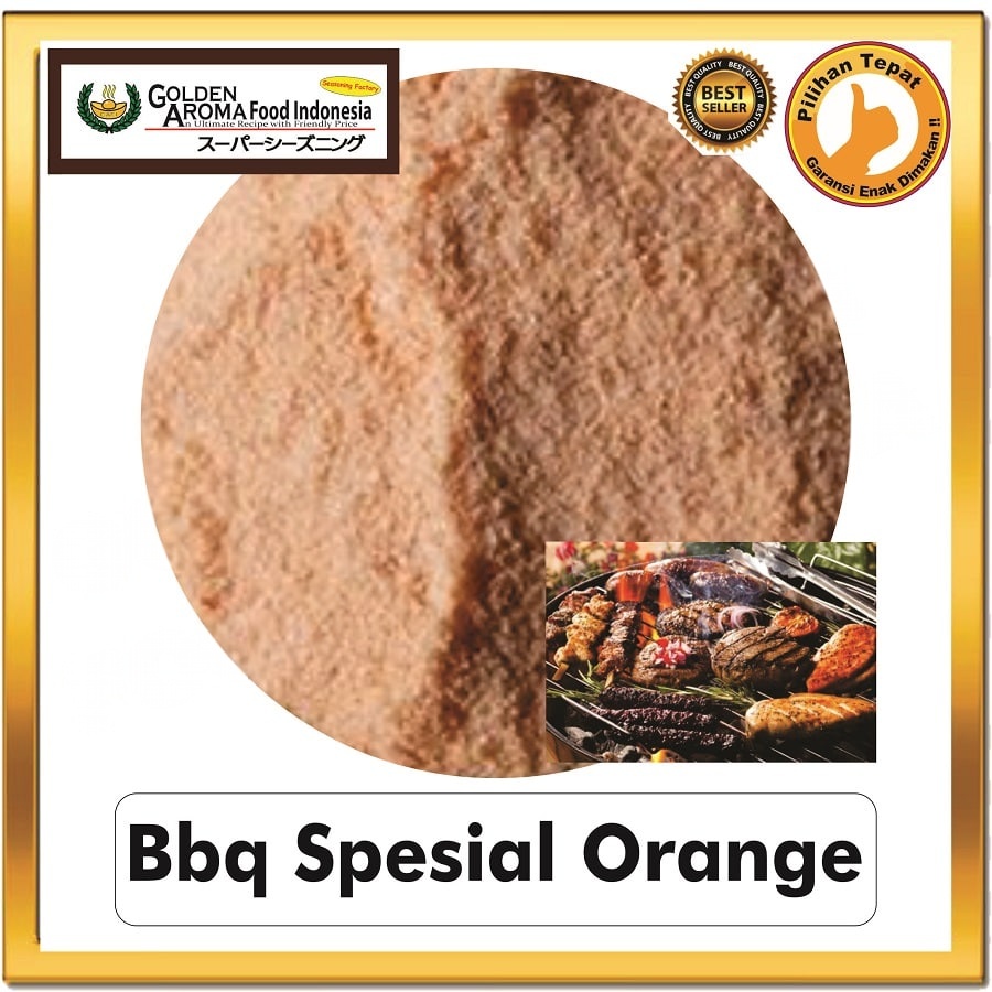Bubuk Tabur BBQ Spesial Orange Seasoning Powder Barbeque Special Bumbu Masak Instan Sebaguna Halal