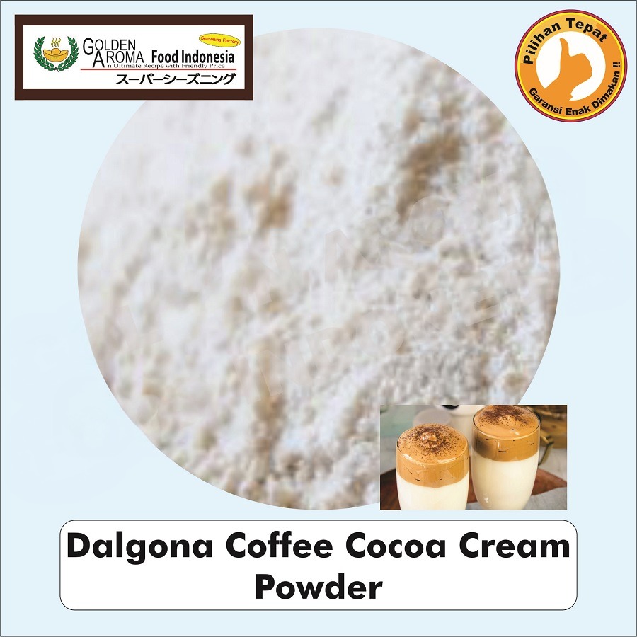 Bubuk Dalgona Coffee Cocoa Cream Foam Powder Kopi Coklat Topping Minuman Keju Halal