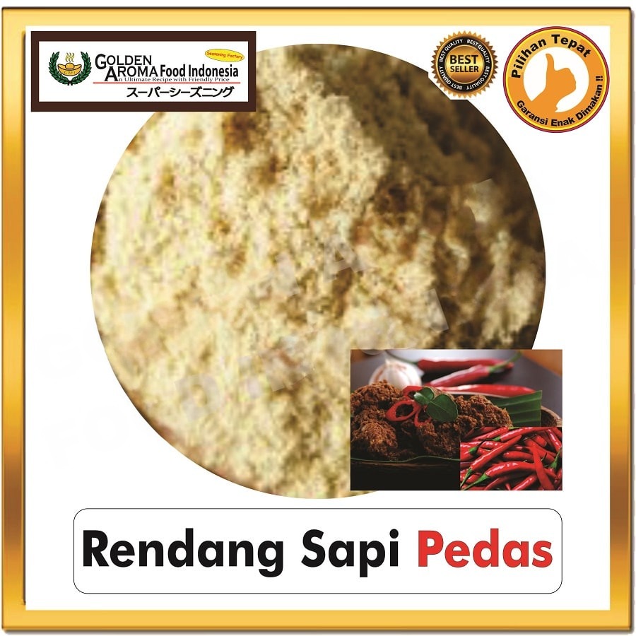 Bubuk Tabur Rendang Sapi Pedas Seasoning Powder Bumbu Instan Serbaguna Halal