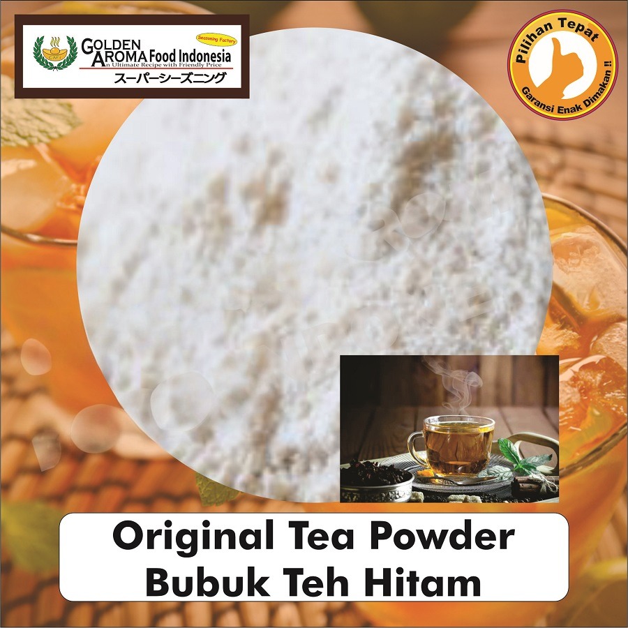 Bubuk Minuman Teh Hitam Original Tea Powder Drink Serbuk Serbaguna Instan Sebaguna Halal