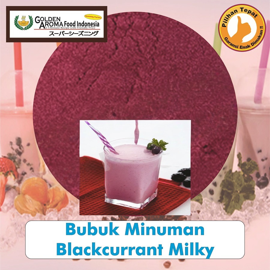 Bubuk Minuman Blackcurrant Drink Powder Black current Serbuk Instan Sebaguna Halal