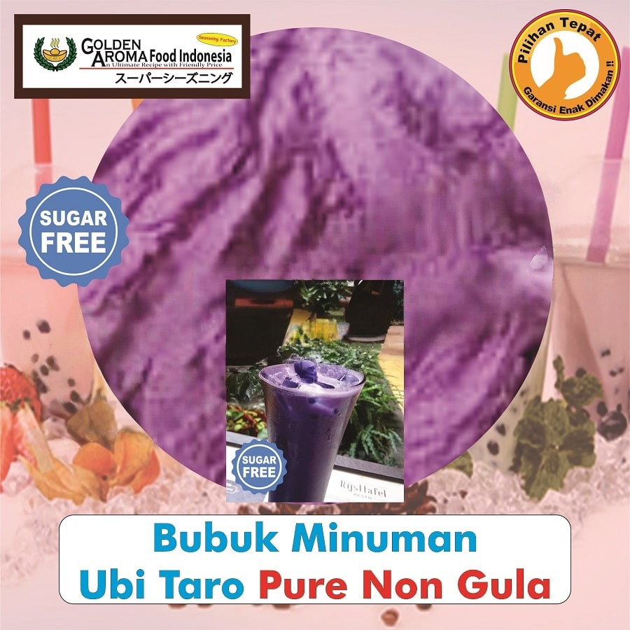 Bubuk Minuman Ubi Taro Drink Powder Sweet Purple Potato Serbuk Serbaguna Instan Sebaguna Halal
