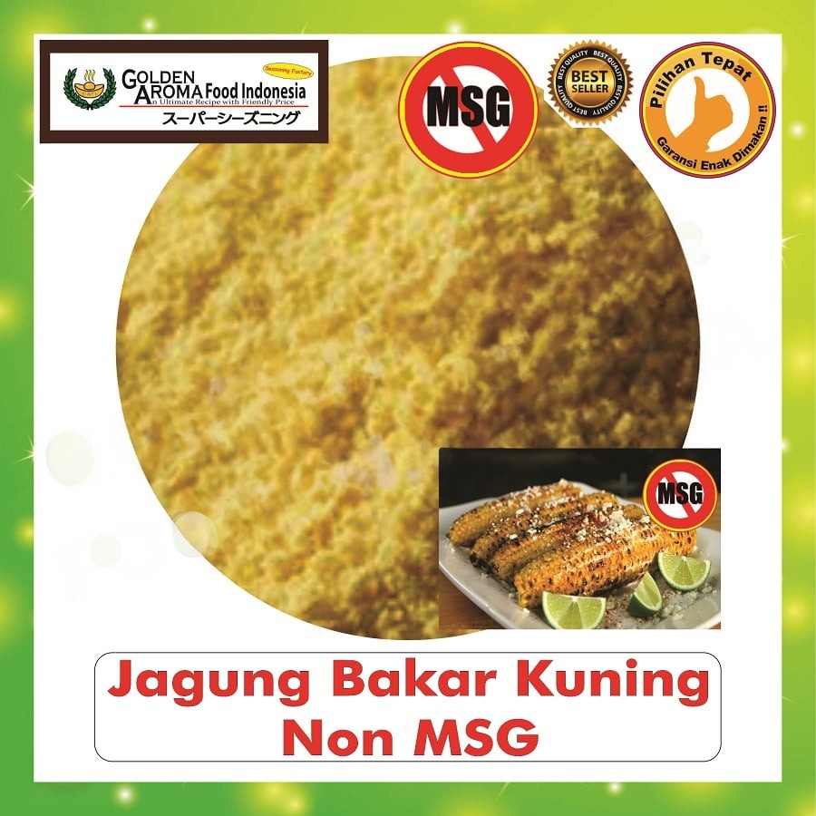 Bubuk Tabur Jagung Bakar Kuning Seasoning Powder Bumbu Instan Sebaguna Halal