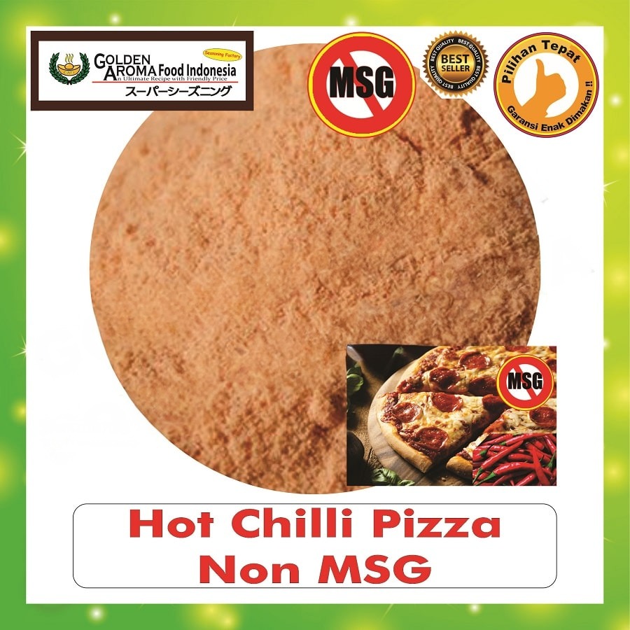 Bubuk Tabur Pizza Pedas Seasoning Powder Piza Hot Spicy Bumbu Masak Instan Sebaguna Halal