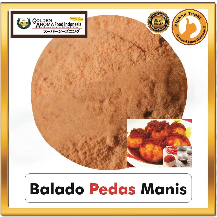 Bubuk Tabur Balado Pedas Manis Seasoning Powder Pedas Bumbu Masak Instan Sebaguna Halal