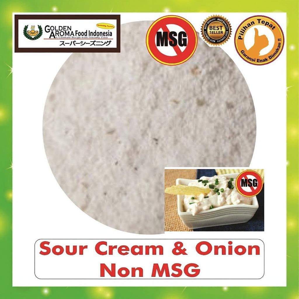 Bubuk Tabur Sour Cream and Onion Seasoning Powder Bumbu Instan Sebaguna Halal