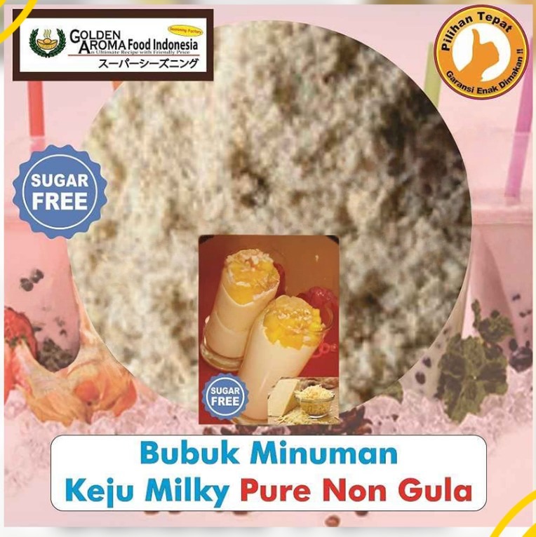 Bubuk Minuman Keju Susu, Cheese Milky Powder Drink Serbuk Serbaguna Instan Sebaguna Halal